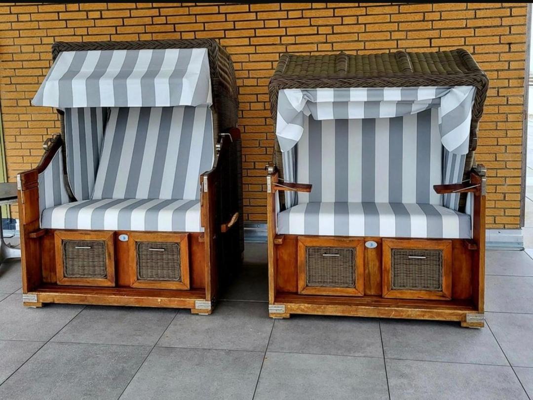 Strandloft Cuxhaven Im Haus Frauenpreiss Sahlenburg - Strandnah - 2 Hunde Willkommen -Schwimmbad - Sauna - Direkt Am Wald - Dachterrasse Mit Blick Nach Neuwerk Exterior foto